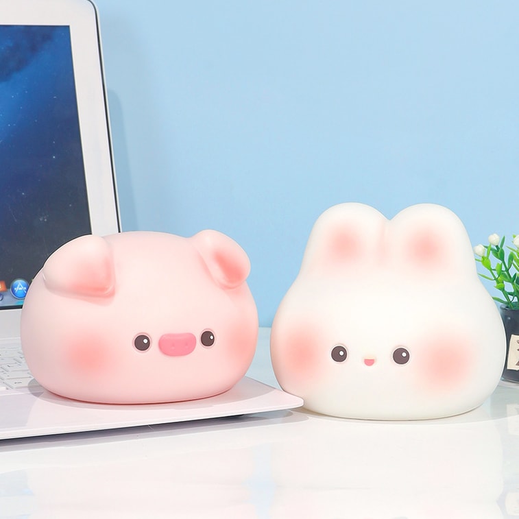 Cute Pet Dumpling Night Light Patting Lamp Creative Birthday Gift Pregnancy Support Light Pig 1pc 3