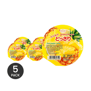 パイナップルフルーツゼリー 8.11オンス×5個【5パック】【ジューシーな食感】【軽くて爽やか】