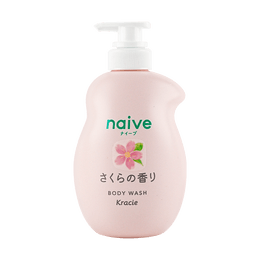  NAIVE Sakura Body Wash Liquid 17.9 fl.oz【2024 Sakura Limited Edition】