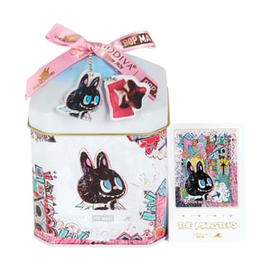 ゴディバ x ラブブ クラシックマスターシリーズ ラズベリーダークチョコレート ギフトボックス 2.46オンス [限定コラボレーション]