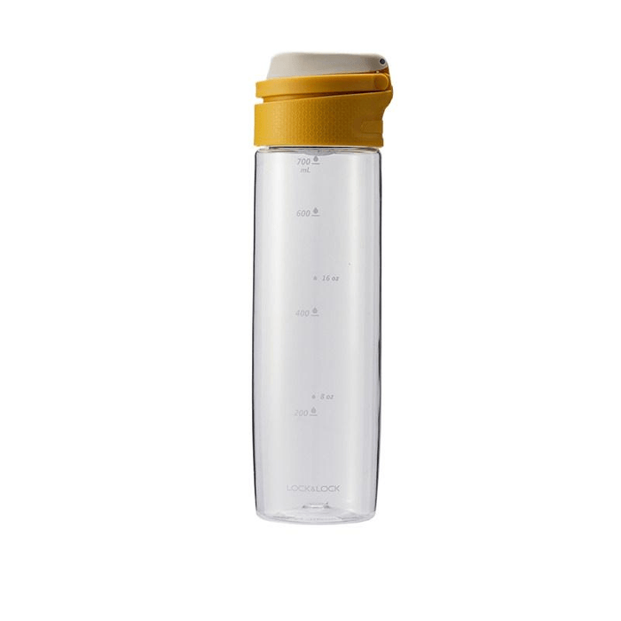 LOCK&LOCK Sports Water Cup Plastic Portable Outdoor Cup Large Capacity Yellow 750ml