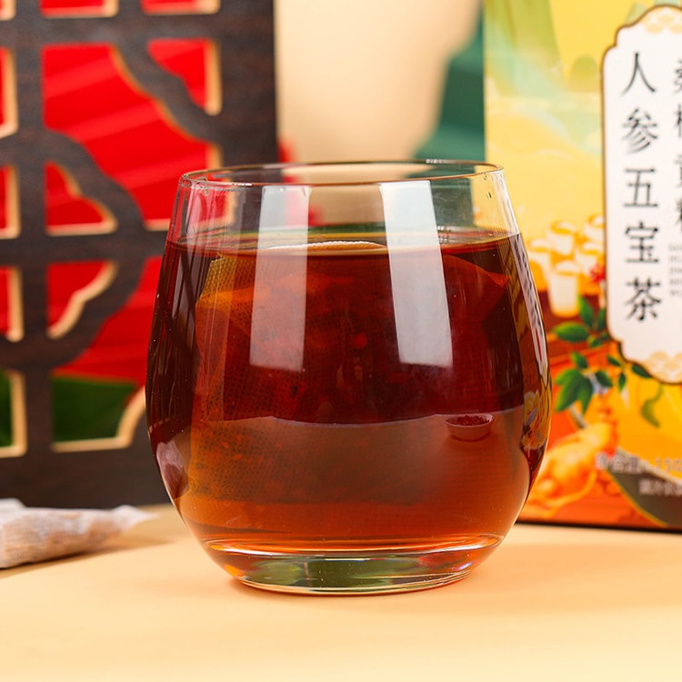 Mulberry Yellow Essence Ginseng Five Treasure tea Men s Tonifying Kidney Yuan Aphrodisiac health Tea 150g 5g 30