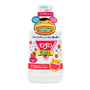 Japan EARTH Mondahmin KID'S Children's Strawberry Mouthwash 250ml