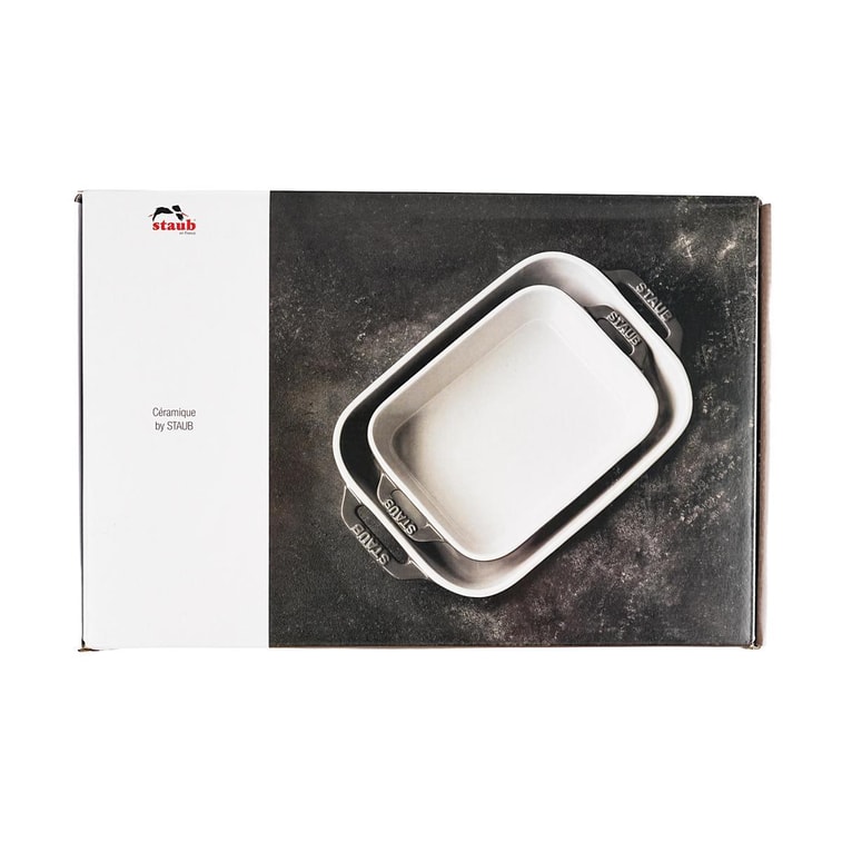 法国STAUB珐宝 陶瓷烘焙烤盘 马卡龙色 2件套/蓝色 11