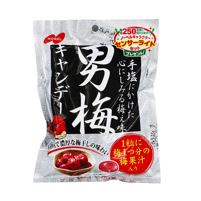 【日本直效郵件】 NOBEL諾貝爾製菓 男梅糖 話梅潤喉糖 酸梅糖 80g