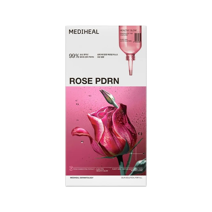  Rose PDRN Essential Mask Healthy Glow 10 Sheets
