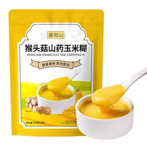 Hericium Yam Corn Paste 500g Stomach Nourishing Meal Replacement Easy Digest Boost Immunity Instant Cereal Drink For Office Students Elderly Sugar Control Weight Loss Night Snack