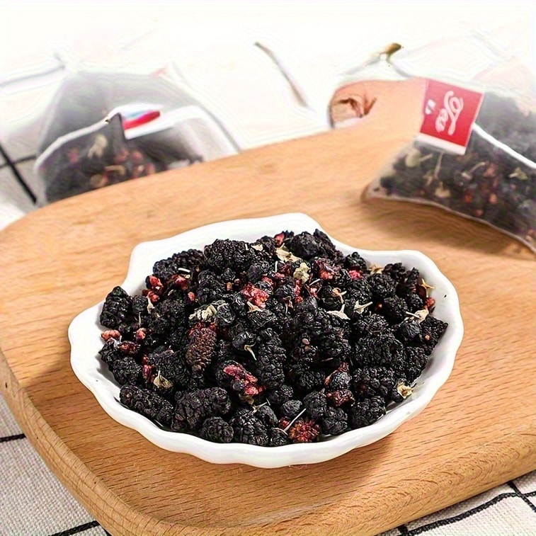 【Expédition directe du Canada】 Thé de myrtille, mûre et lyciet noir Sifanda 100g (5g x 20 sachets) - Une tasse pour une dose complète d'anthocyanes, thé revitalisant pour les noctambules, cadeau de fête, sachet de thé mélangé, thé aux fruits colorés, délicieux glacé. 4
