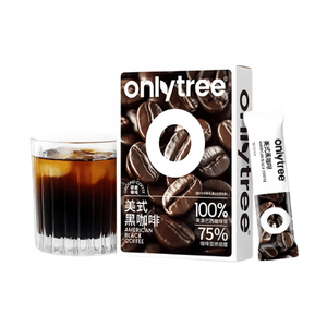 【中国直送】Onlytree アメリカーノ ブラックコーヒー、脂肪分0%、砂糖不使用、添加物不使用、スクロース不使用、ホット・アイス両方に対応、20g×4箱