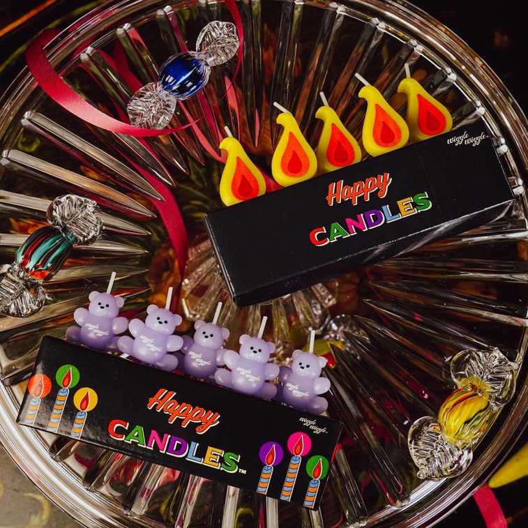Birthday Candles Party Cake Candles Flame, 6-Pack, 4.72 inches 5