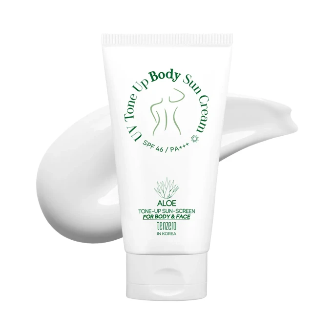 Aloe UV Tone Up Body Sun Cream, Sunscreen, SPF46 PA+++, 5.29oz.