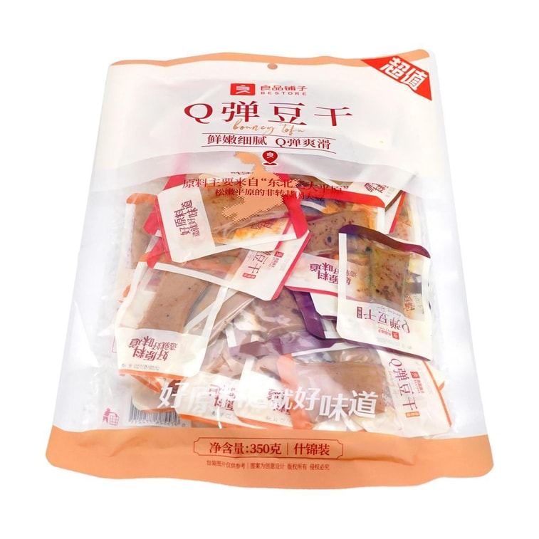 良品鋪子 Q彈豆乾 什錦裝 350g【鮮嫩Q彈】 6