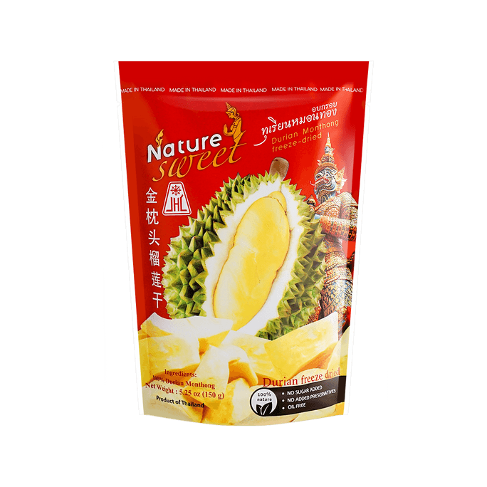 All Natural Freeze-Dried Durian, 5.29oz