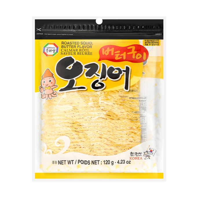 韩国SURASANG三进牌 调味烤鱿鱼 黄油味 120g