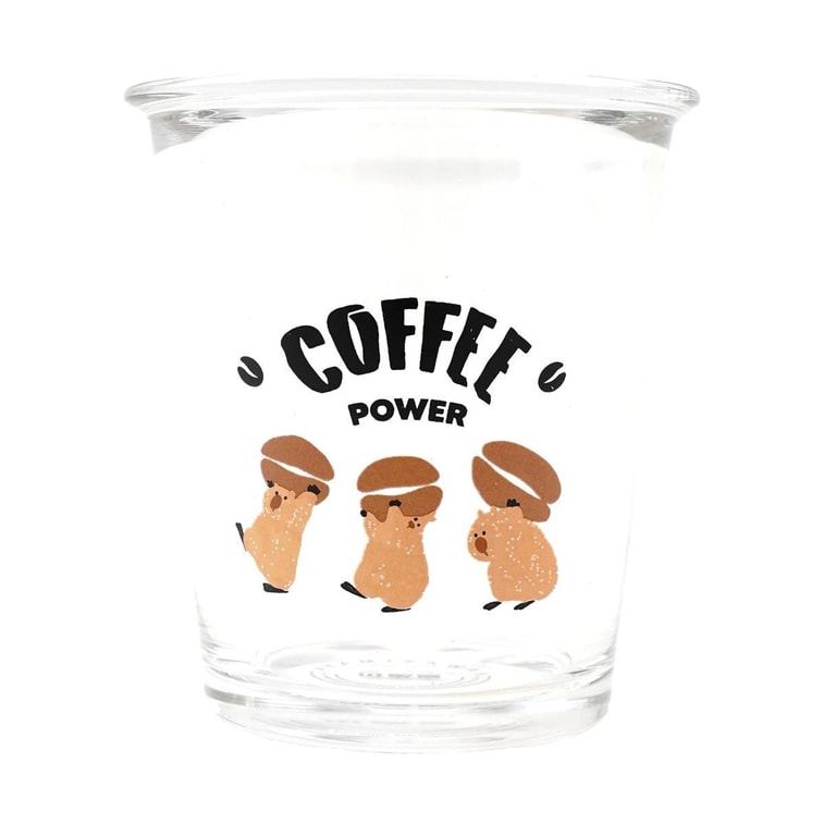 Chuan Dao Wu Tasse à café en verre transparent Capybara Trois Capybaras, 330 ml 6