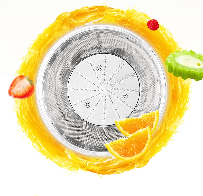【中国直邮】 力好佳 多功能大口径原汁机果汁机电动家用刀头蔬菜水果榨汁机 1 把