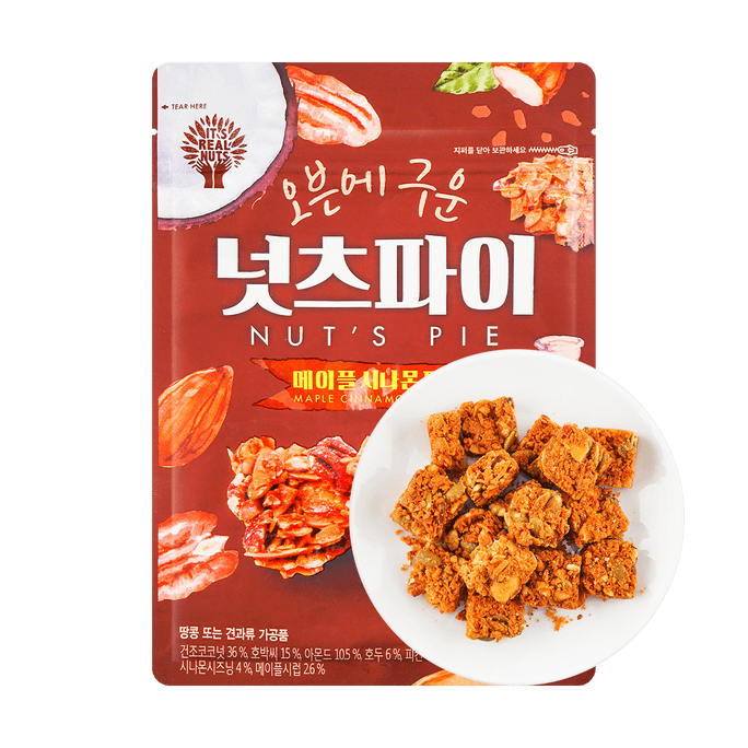 韓国オーブン焼きメープルナッツパイ シナモンピーカン 80g