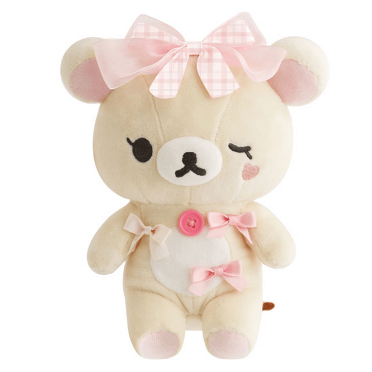 日本直送】SAN-X リラックマ リボンシリーズ ぬいぐるみ【クマちゃん