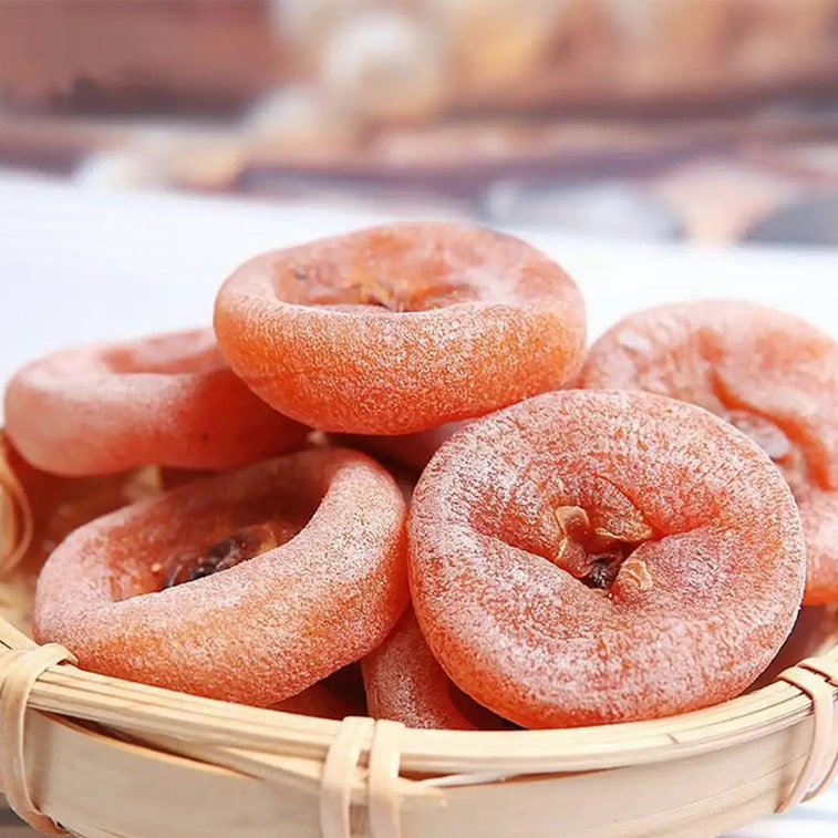 【中國直郵】桂香記 霜降柿餅 & 吊餅【軟糯香甜 肉質肥厚 甜而不膩】陝西特產富平柿子乾圓餅 農家自製果脯蜜餞 伴手禮聖誕禮物 獨立包裝 120g*2盒 4