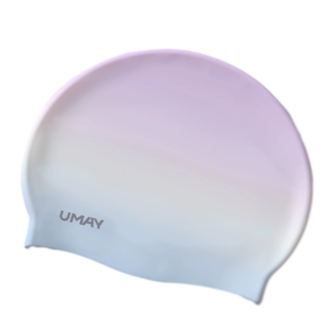 【Expédition directe de Hong Kong】 Yami Casque de natation en silicone, violet crépuscule, 1 pièce, antibactérien et imperméable