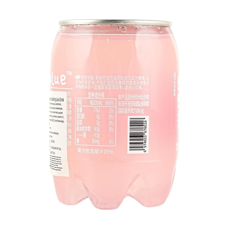 Mini Fruit Juice Sparkling Water, Pink Lemon & Lychee Flavor, 6.76 fl oz【Low Calories Low Sugar】 5