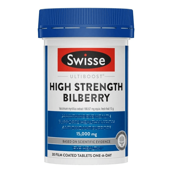 Swisse High Strength Blueberry Eye Care 15000mg 30pcs/Box
