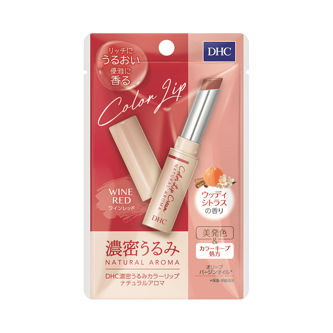 DHC 蝶翠詩 酒紅色淡彩潤唇膏 柑橘香 1.5g