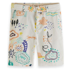 Scotch Soda Kids All-Over Printed Chino Shorts 6Y