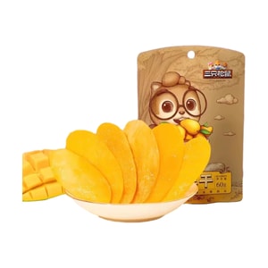 Dried mango office snacks dried fruit preserved fruit candied fruit net celebrity snacks 60g/1 bag