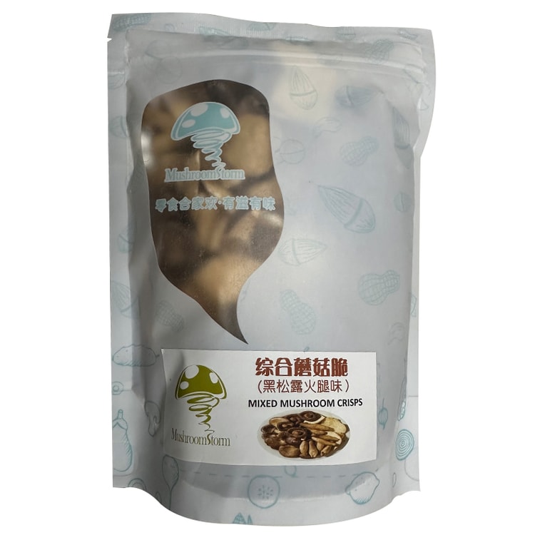 [Mixed Mushroom Crisps] Black Truffle Ham Flavor 120g - Ready-to-Eat Mixed Snacks With Crispy Shiitake Mushrooms 7