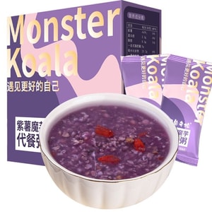 Purple Potato Konjac Meal Replacement Porridge Low Fat Roughage Fitness Ready-to-eat 300g/box