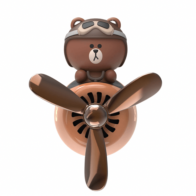 【中国直邮】line friends布朗熊飞行员车载香氛