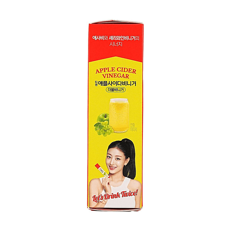 韓國TEAZEN 雙重蘋果醋沖飲 青葡萄蘋果梨風味 10條入 50g【清爽低卡 大餐救急 刮油纖體 】【TWICE Jihyo同款】 4