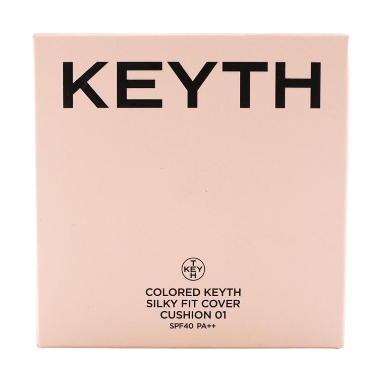Colored Keyth Silky Fit Cover Cushion Foundation, Soft Matte & 24H Brightening Coverage, #01 Ivory  7