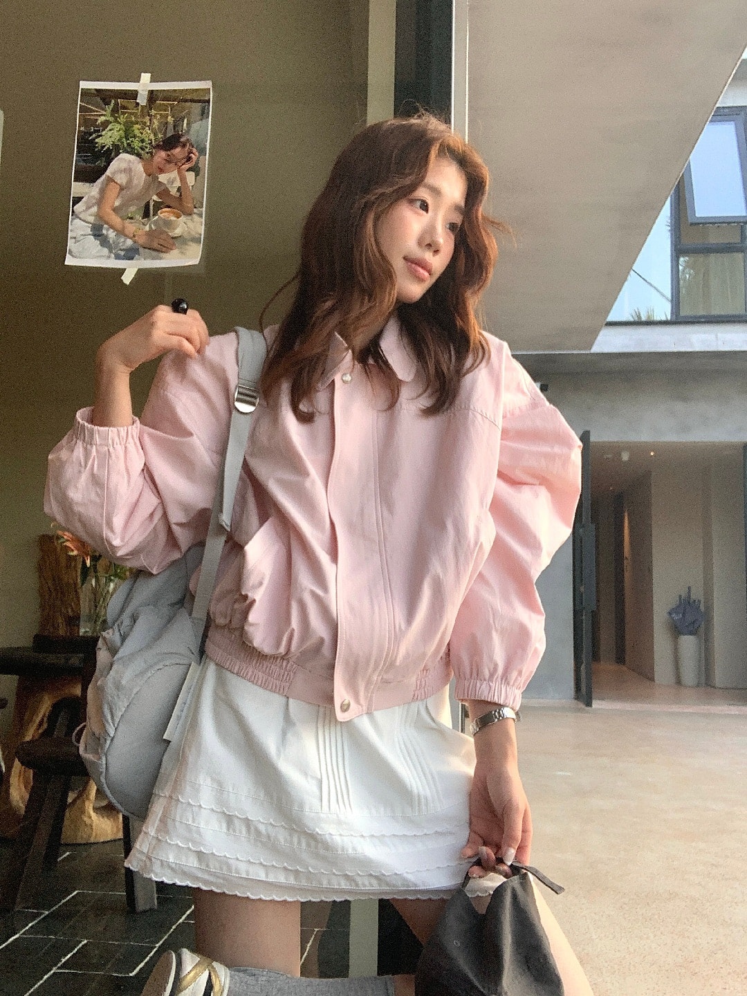 【加拿大直邮】 加拿大 SCENARIO 短款外套 柔粉微风款 粉色 均码