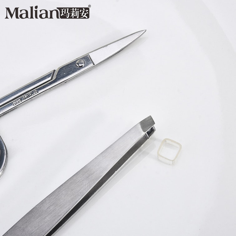 마리안 [공식 플래그십 스토어] 스테인리스 스틸 뷰티 가위 & 족집게 세트 - 눈썹 정리, 속눈썹 다듬기, 쌍꺼풀 테이프 부착 - 당신의 필수품 3