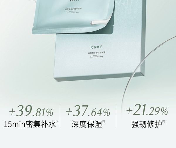  谷雨 水吨吨面膜 高保湿补水 【沙漠皮挚爱】【15min 水duangduang】修护面膜 舒缓泛红 敏感肌【+37.64%深度保湿】 28ml*5片 / 盒
