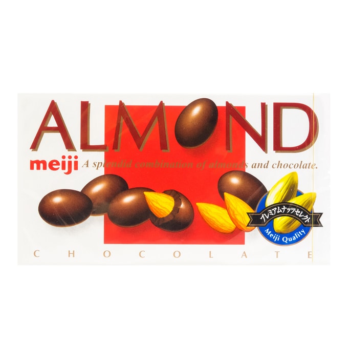 日本MEIJI明治 ALMOND 巴旦木巧克力 88g