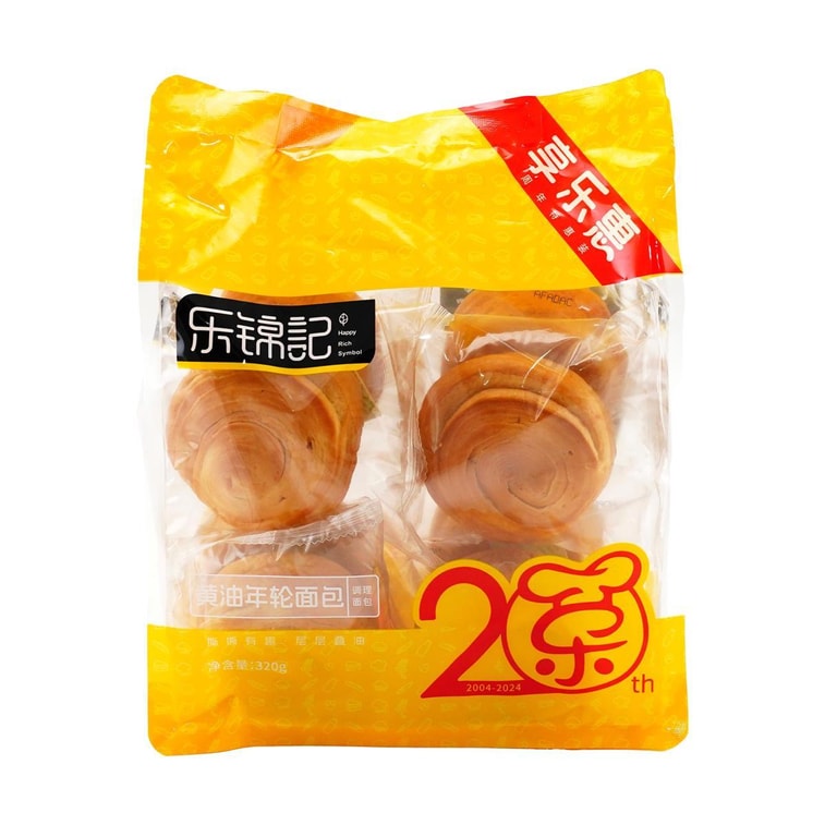 樂錦記 奶油年輪麵包 40g*8 16