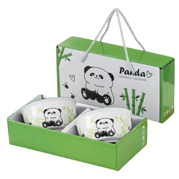 Panda Rice Bowls 2 Pieces