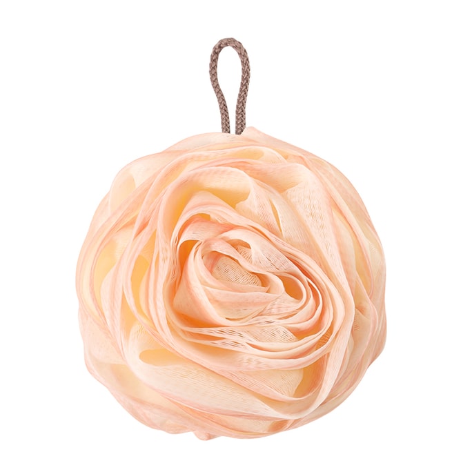  家簡塵除 掛式浴球 淺粉色加大/個 搓澡搓背 起泡盥洗用品 沐浴球