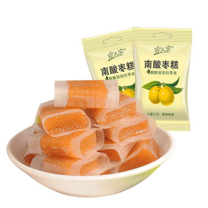 Yiren Home Sour Jujube Cake Jiangxi Specialty Handmade Farmhouse Homemade Snacks Sour Jiao 120g * 1 Pack