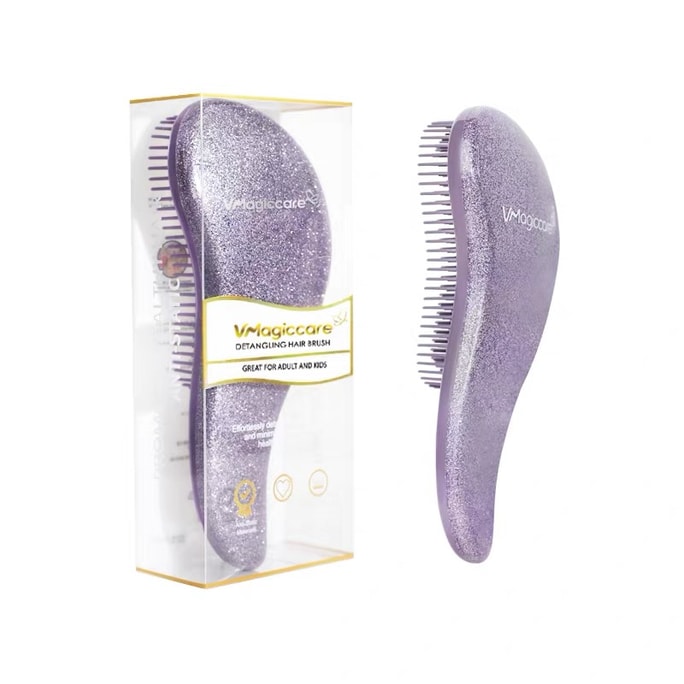 The third generation of anti-static massage comb with you, fluffy hair comb, anti-static comb for women, glazed purple comb 1