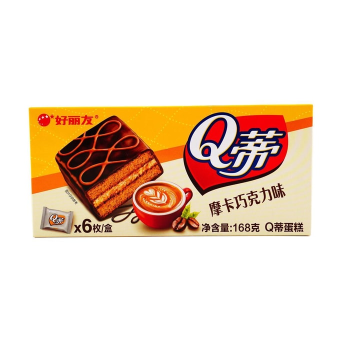 大陆版好丽友ORION Q蒂多层蛋糕 摩卡巧克力味 6枚入