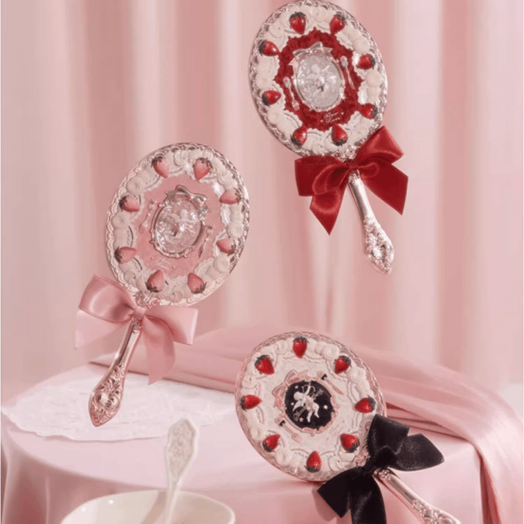 Strawberry Cupid Collection Hand Mirror Makeup Tools 1PCS #Red Velvet 6