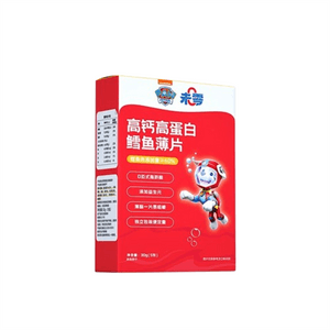 【中国直邮】 未零 汪汪队立大功联名 高钙高蛋白鳕鱼薄片 儿童零食饼干 30g/盒