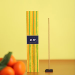 Kayuragi Stick Incense 40 Sticks With Incense Stand #Mandarin Orange