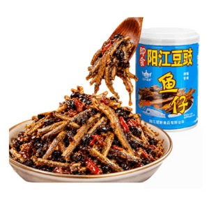 Yangjiang Spicy Fermented Black Bean Fish Flakes Rice Mix – Instant Ready-to-Eat Rice Topping Sauce 200g*1 Jar