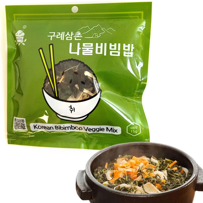Tomnada Gurye Uncle Korean Bibimbap Dried Vegetables Korean Food Namulbap Chwinamul