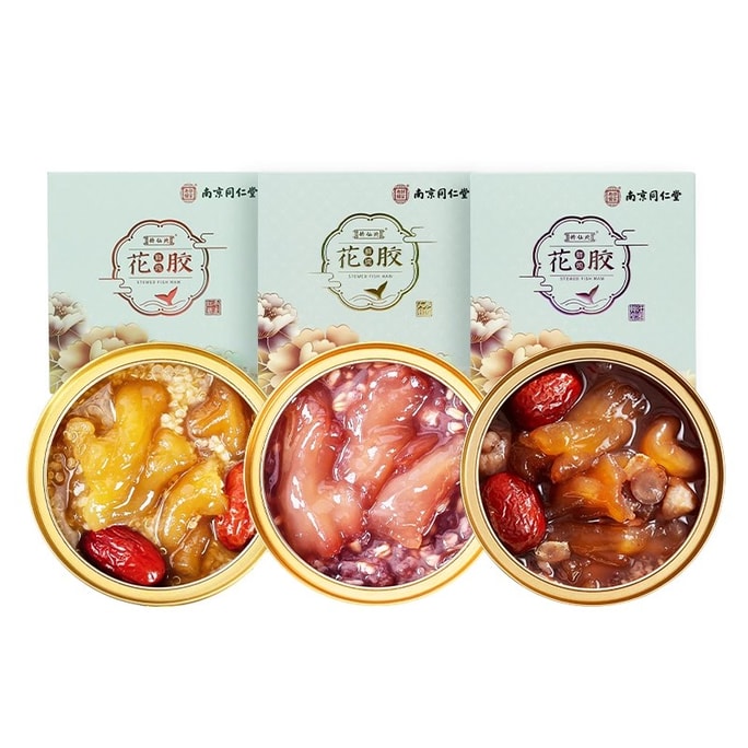 Freshly Stewed Fish Maw Instant Fish Maw Coconut Purple Rice 162g + Red Date Quinoa 162g + Ginseng & Cinnamon 150g